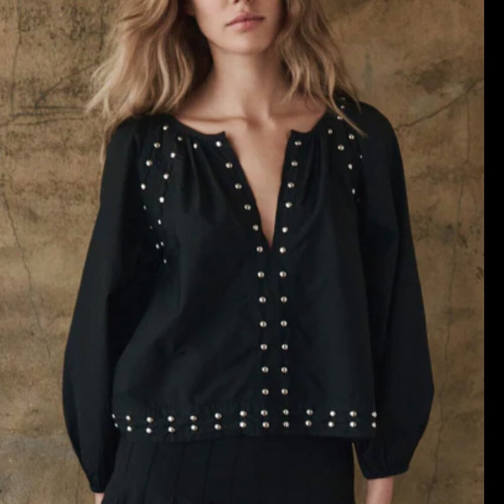 The GREAT The Bodega Top with Studs, size med/large